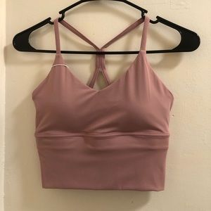 SOLD - Halara In My Feels Crisscross Cut Out Cropped Cami - Size Small - Pink